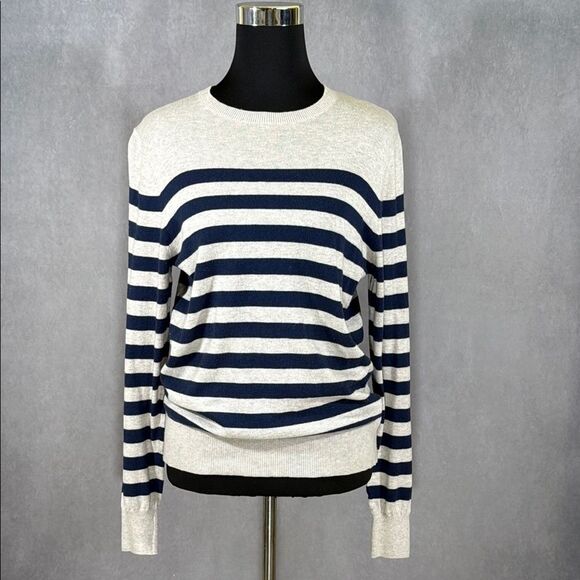 Merona Striped Crew Neck Sweater - Picture 1 of 5